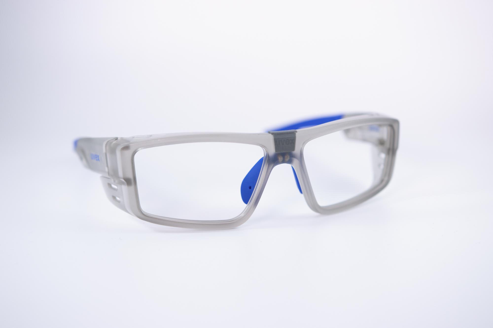 Arbeitsschutzbrillen UVEX Kunststoffbrille Verglasbar Transparent Blau