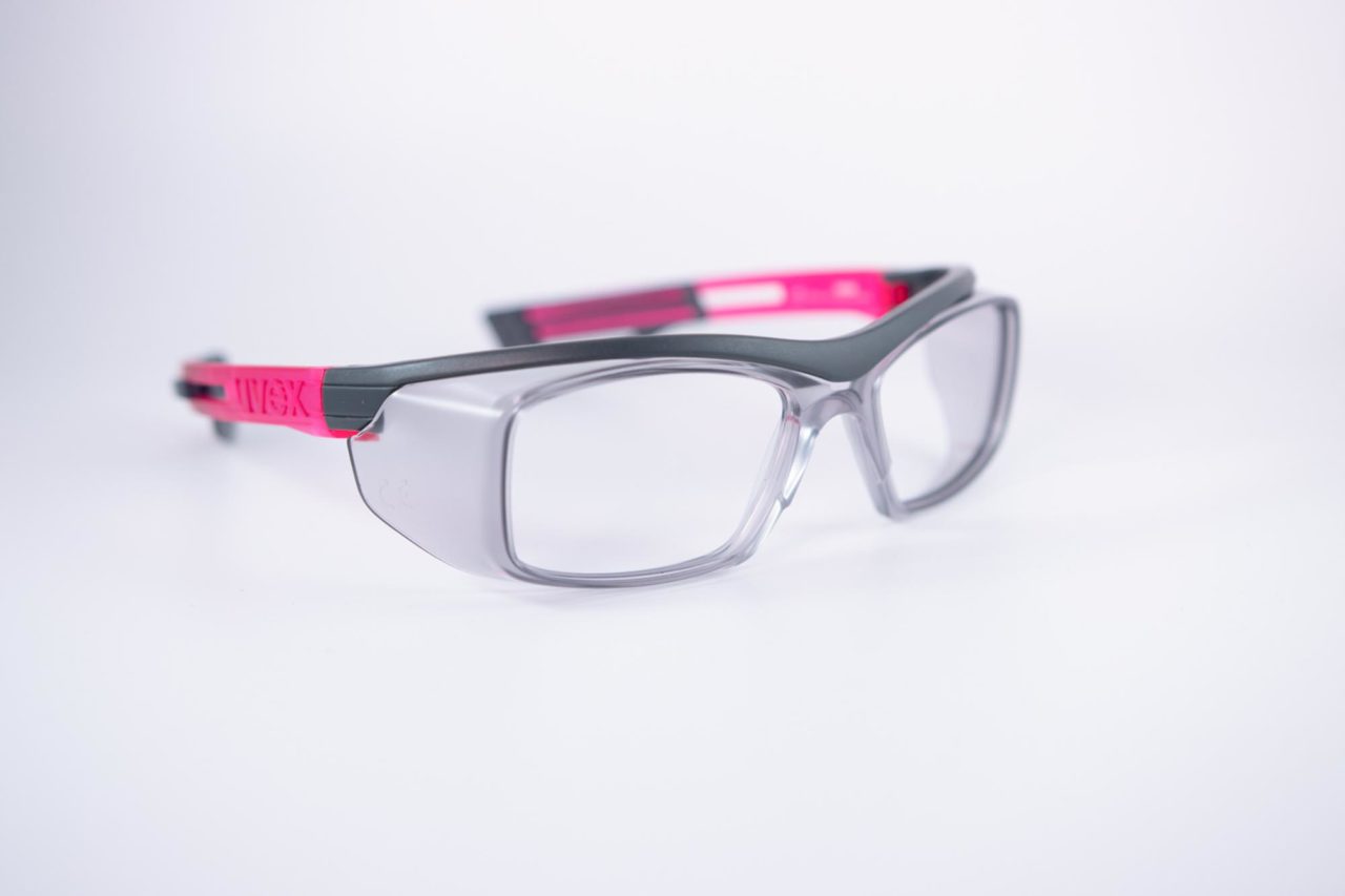 Arbeitsschutzbrillen UVEX Kunststoffbrille Verglasbar Transparent Pink Damenschutzbrille