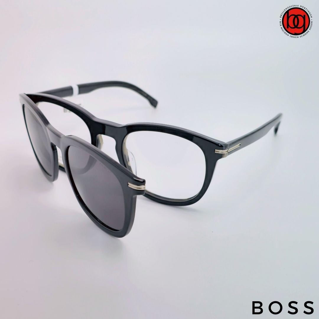 BOSS Herrenbrille Sonnenclip