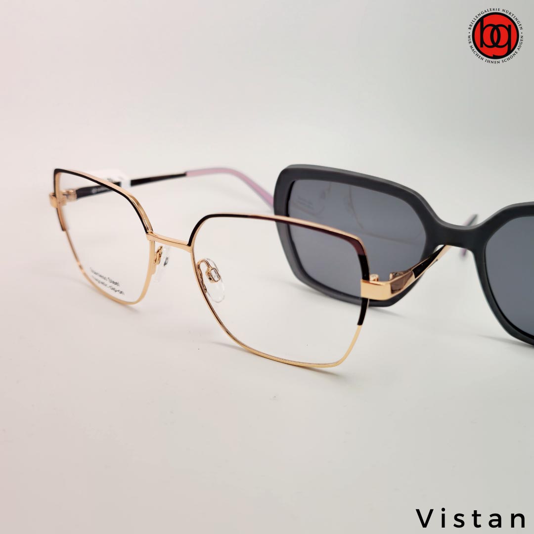 VISTAN Damenbrille metal Magnetsonnenclip